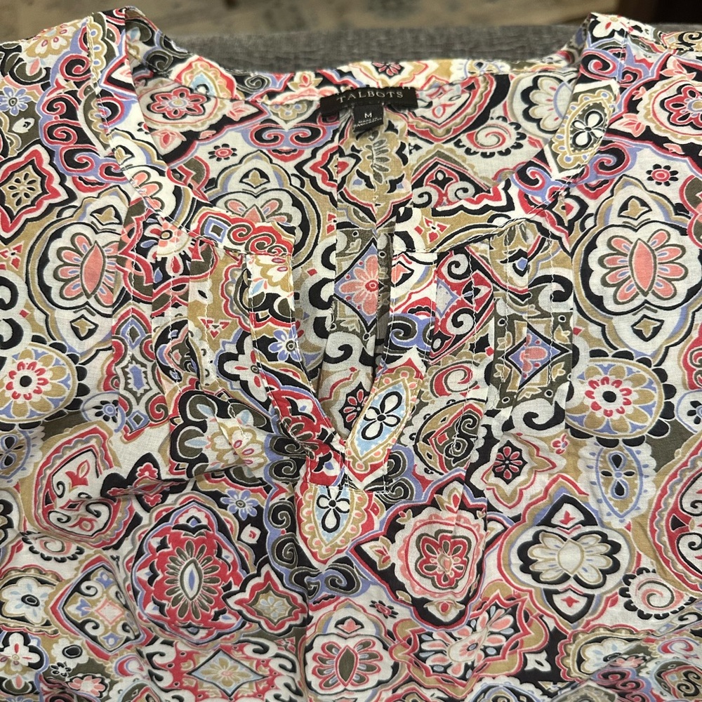 Talbots Cotton Sleeveless Blouse